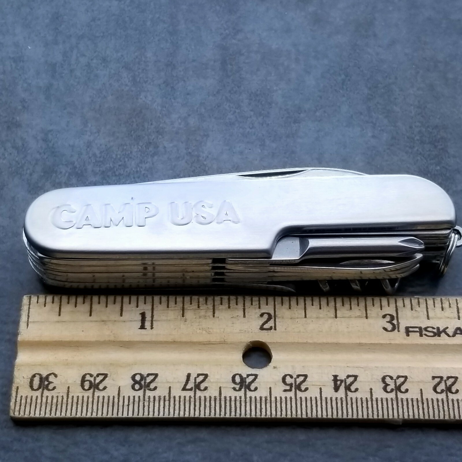 CAMP USA KNIFE KNIVES MADE IN CHINA 1990’S MULTI FUNCTION FOLDING POCKET SHEATH