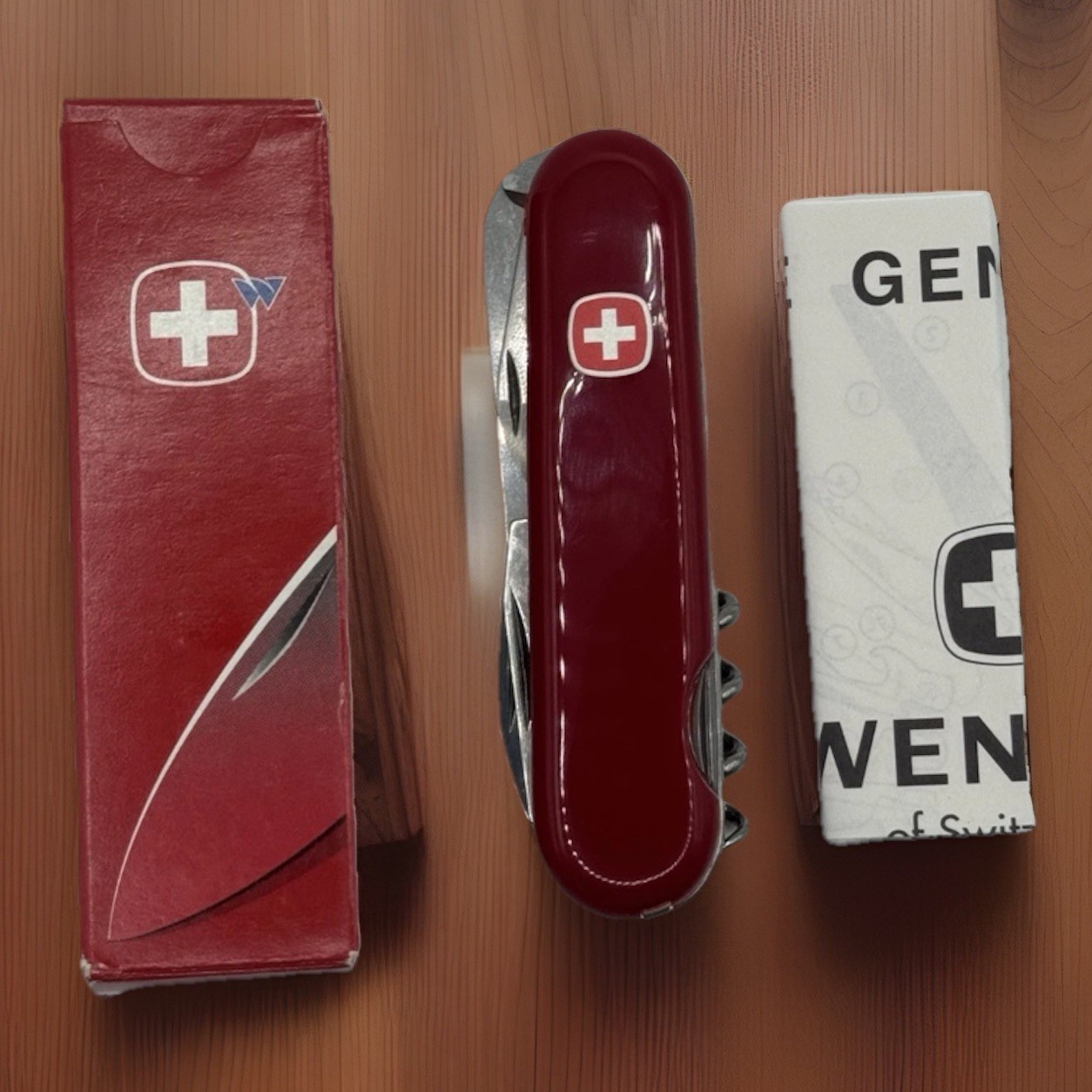 Wenger Cigar Cutter N/S Red 85mm Swiss Army Knife Discontinued Victorinox 84mm