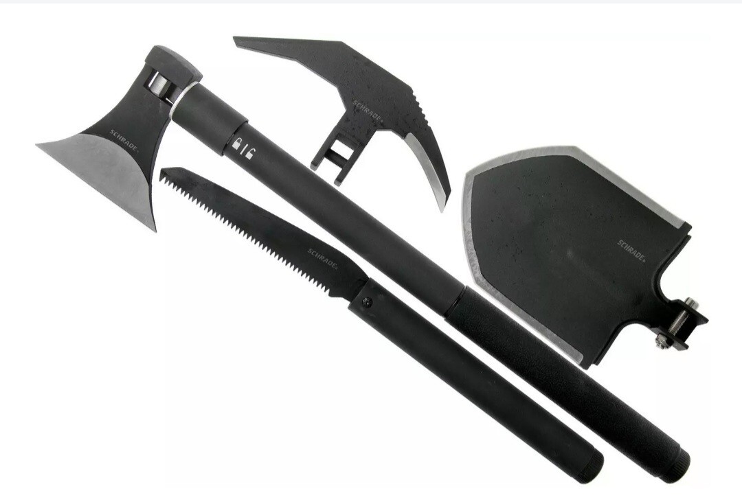 SCHRADE OUTDOOR Survival/Tactical QUICK CHANGE Multi Tools Pick/Axe/Hammer/Saw
