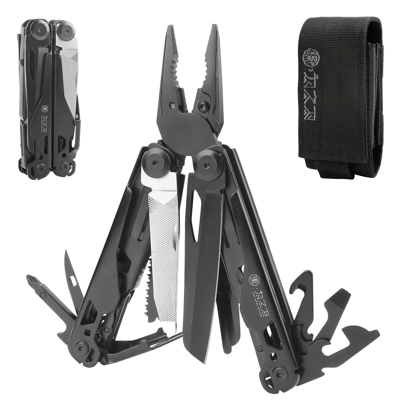 19-in-1 Multitool Pliers, Folding Pocket EDC Tool with Folding Blade, Scissor…