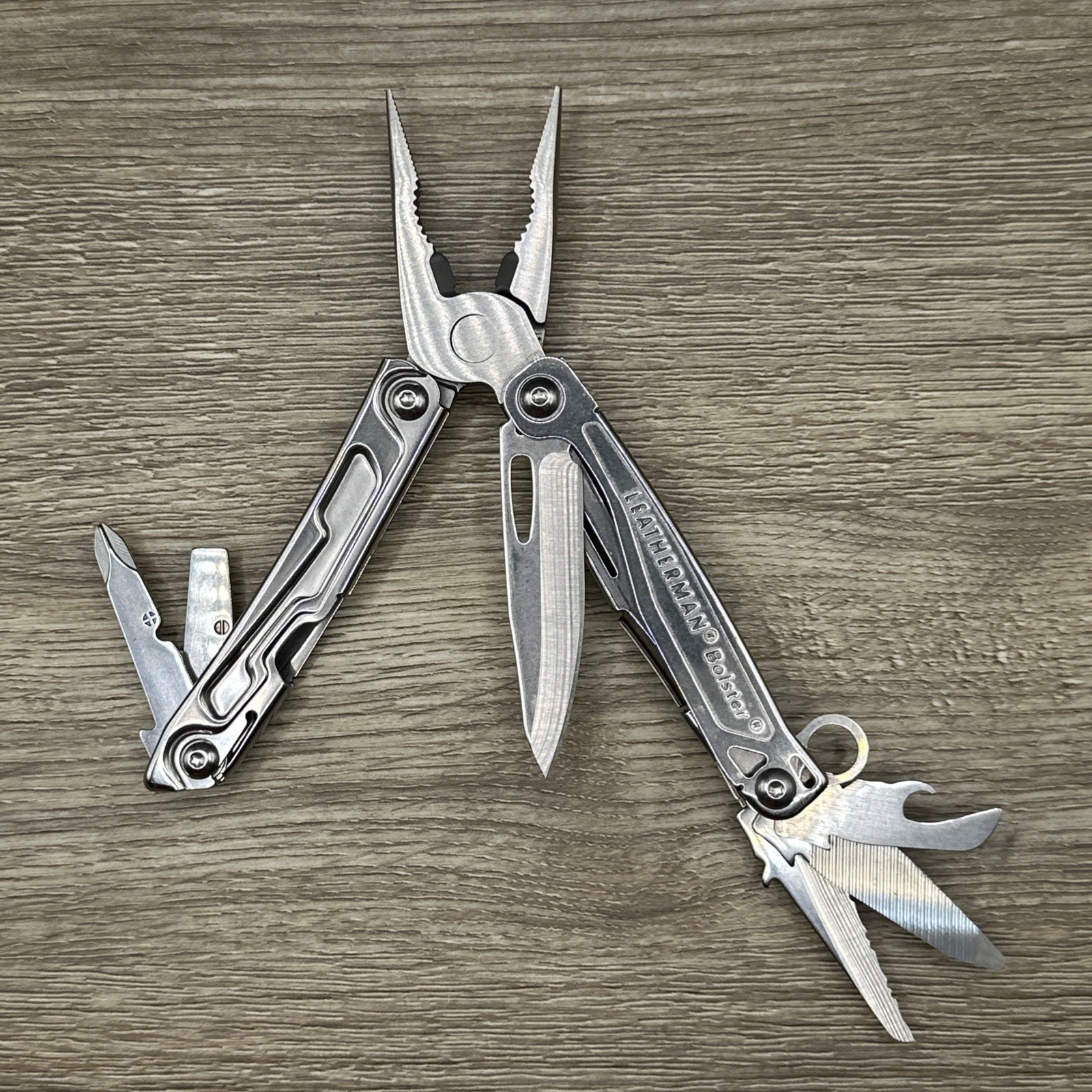 Leatherman Bolster 13 Tool Stainless Steel Folding EDC Multi-Tool VGUC Clean!