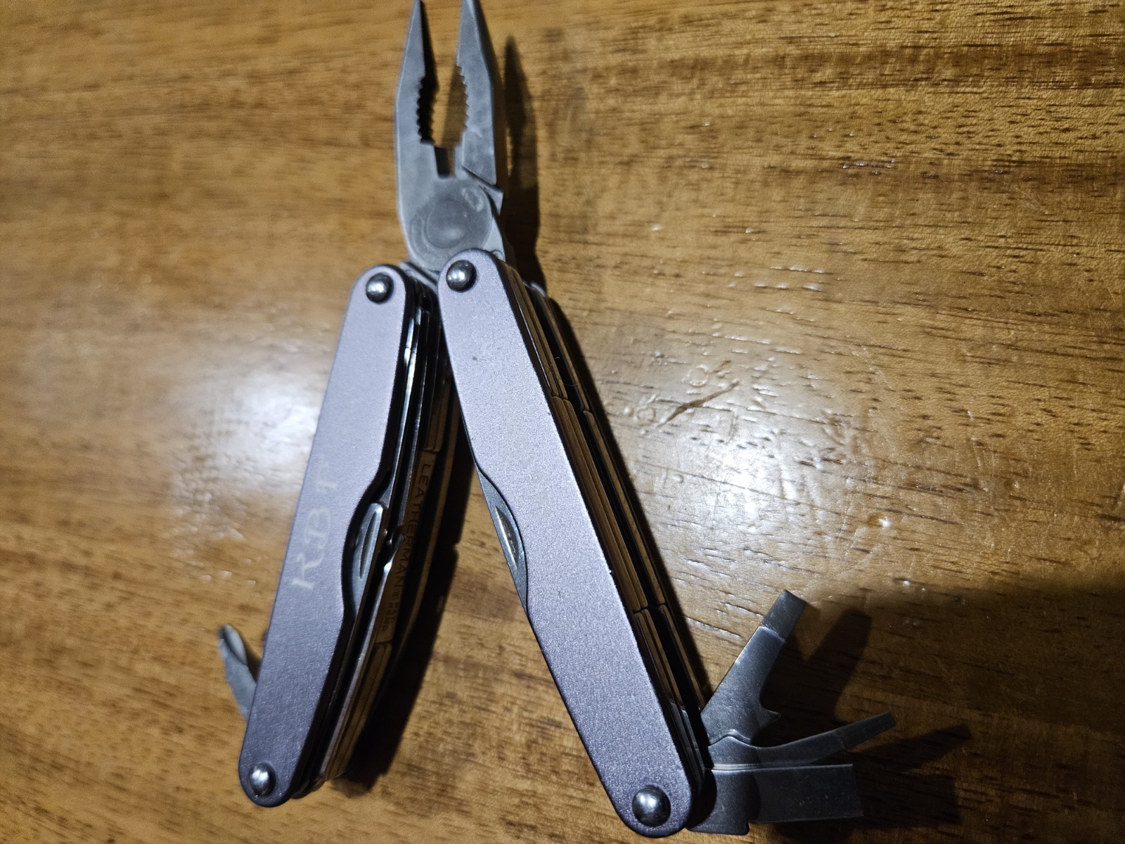 Gray Leatherman Juice Xe6 With Initials On Handle