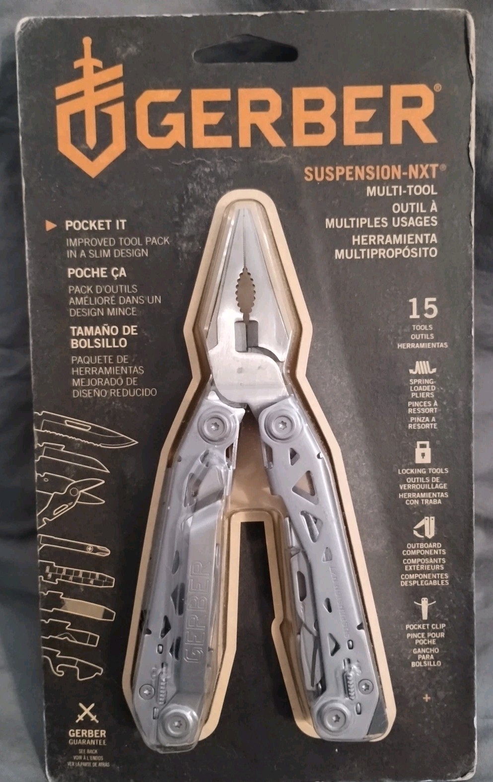 Gerber Suspension-NXT 15 Tool Multi-Tool, Stainless Steel, Slim Design – NEW