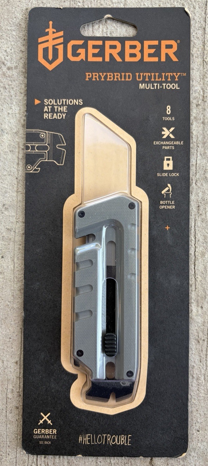 GERBER PRYBRID UTILITY KNIFE RAZOR MULTI-TOOL EDC WITH BOTTLE OPENER, NEW!