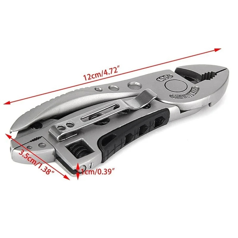 New Multi Tool Set Adjustable Wrench Jaw Screwdriver Pliers Knife Survival Gear