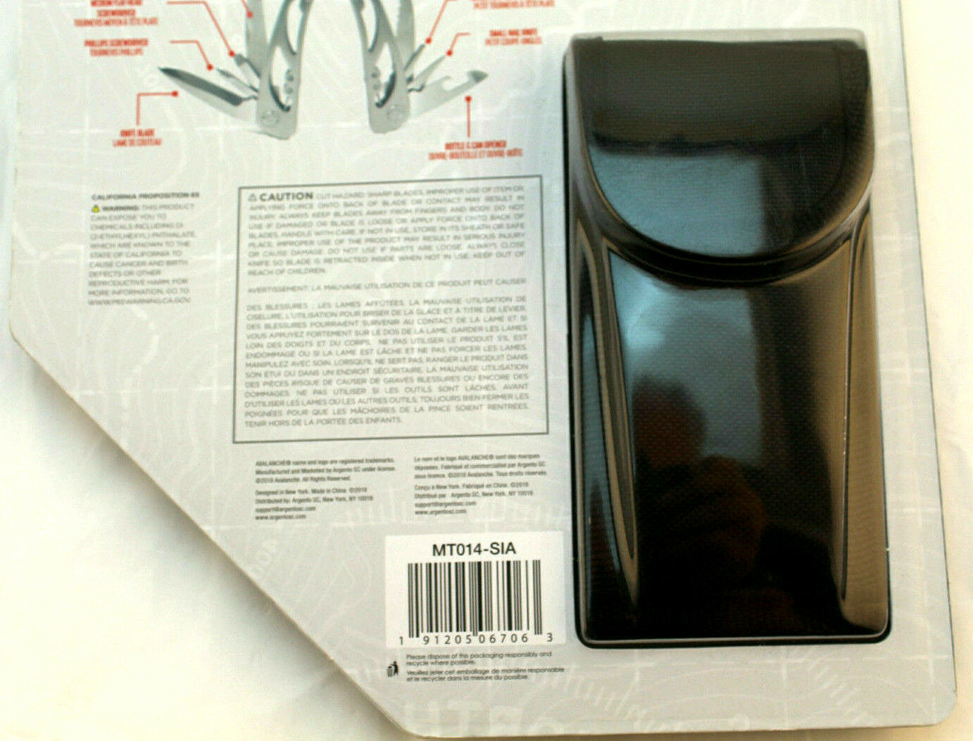 AVALANCHE 12-IN-1 Multi-Pliers Multi Survival Tool With Sheath NEW WITH PACKAGE