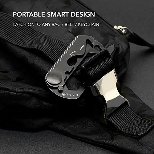 10-in-1 The Original Multifunction Tool Keychain EDC Carabiner, Bottle Opener