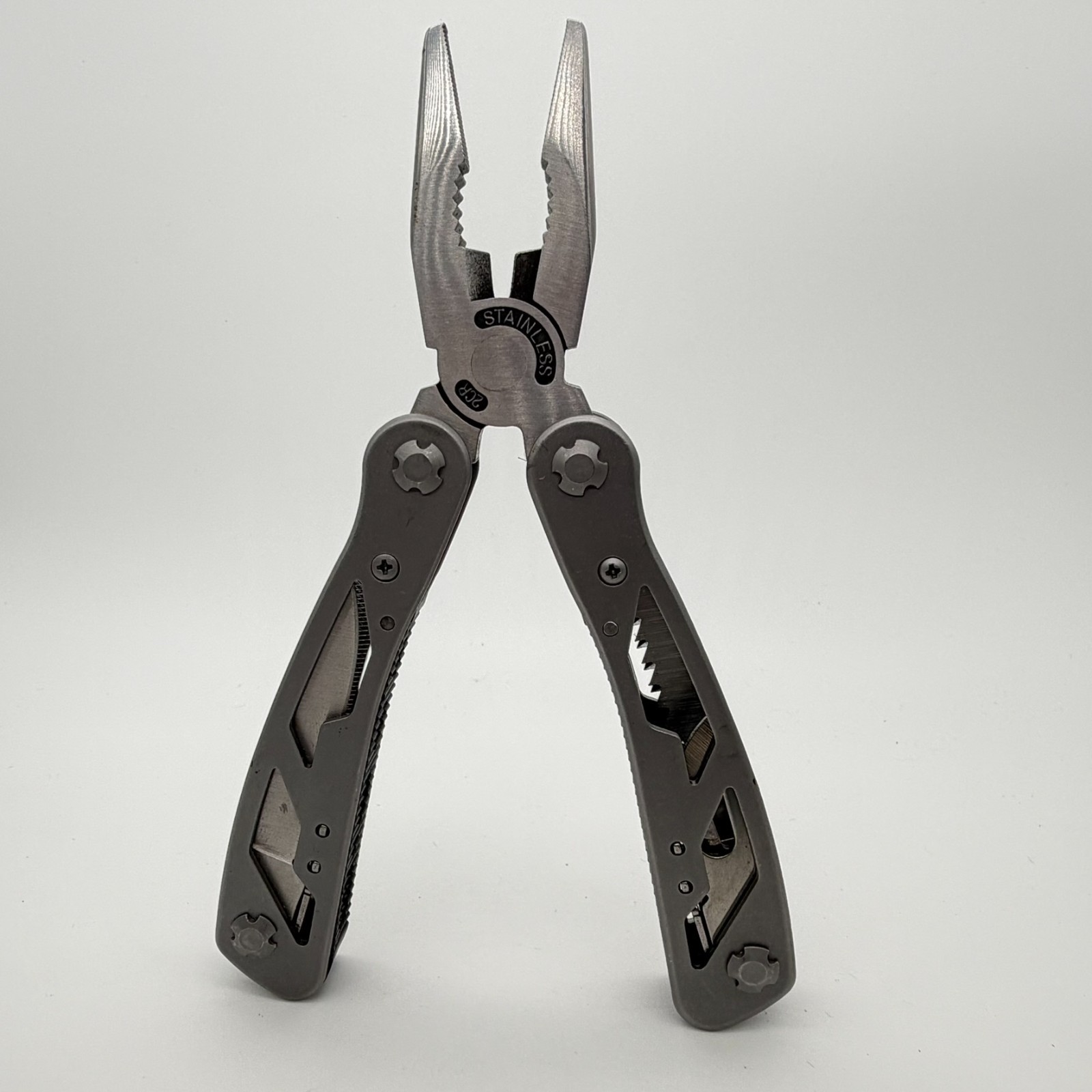 Stanley 12-in-1 Multi-Tool Pliers Pocket Knife Saw Screwdriver Sheath EDC Tool