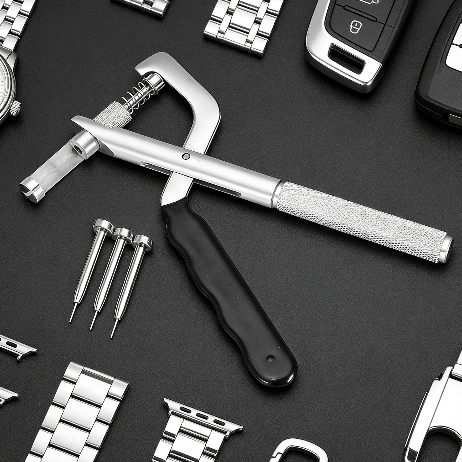 Steel Car Folding Key Removal Tool Clamp for Automotive Key Blade Pin Repair