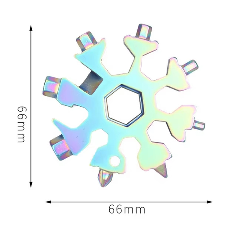 Multifunctional Snowflake Wrench Tool Steel Octagonal Hexagon Portable 18 in One