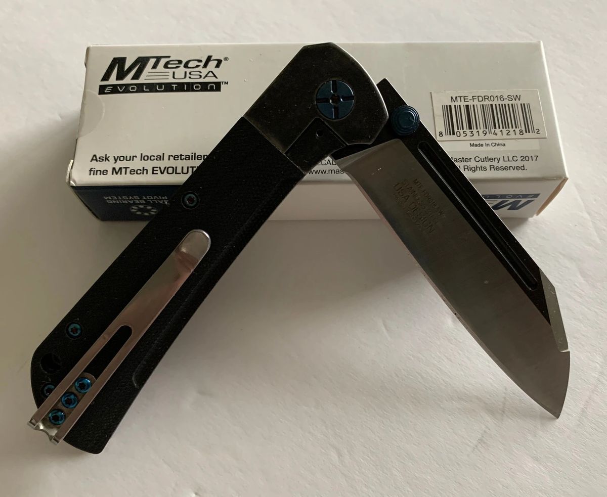 MTech USA – 3.6″ Ball Bearing Folding Wharncliffe Knife – 8CR13 MTE-FDR016-SW