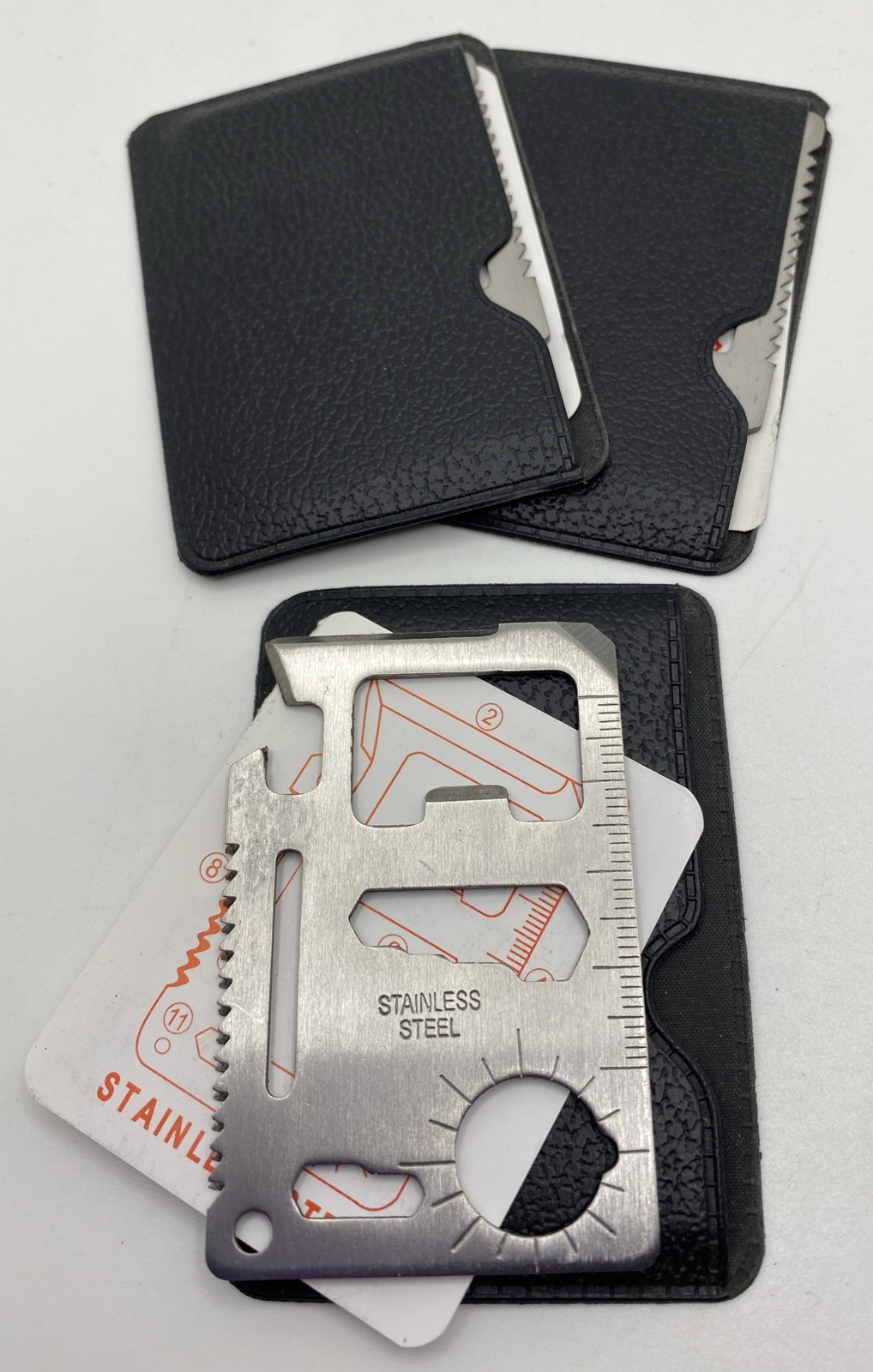 Lot of 3 Survival Multi Tools Credit Card Pocket Tool Camping Hiking Key 11 in 1