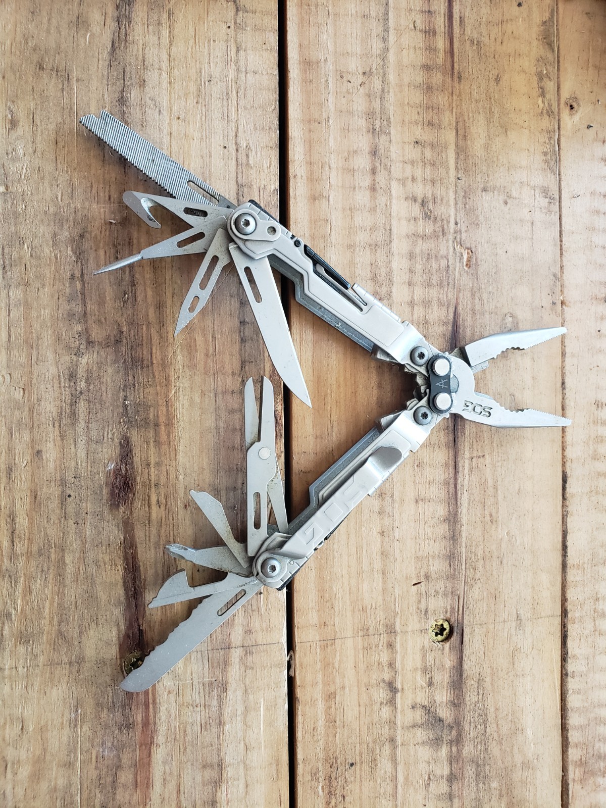 SOG PowerAssist S66 19-in-1 Stainless Multi-Tool Pliers Knife Saw File