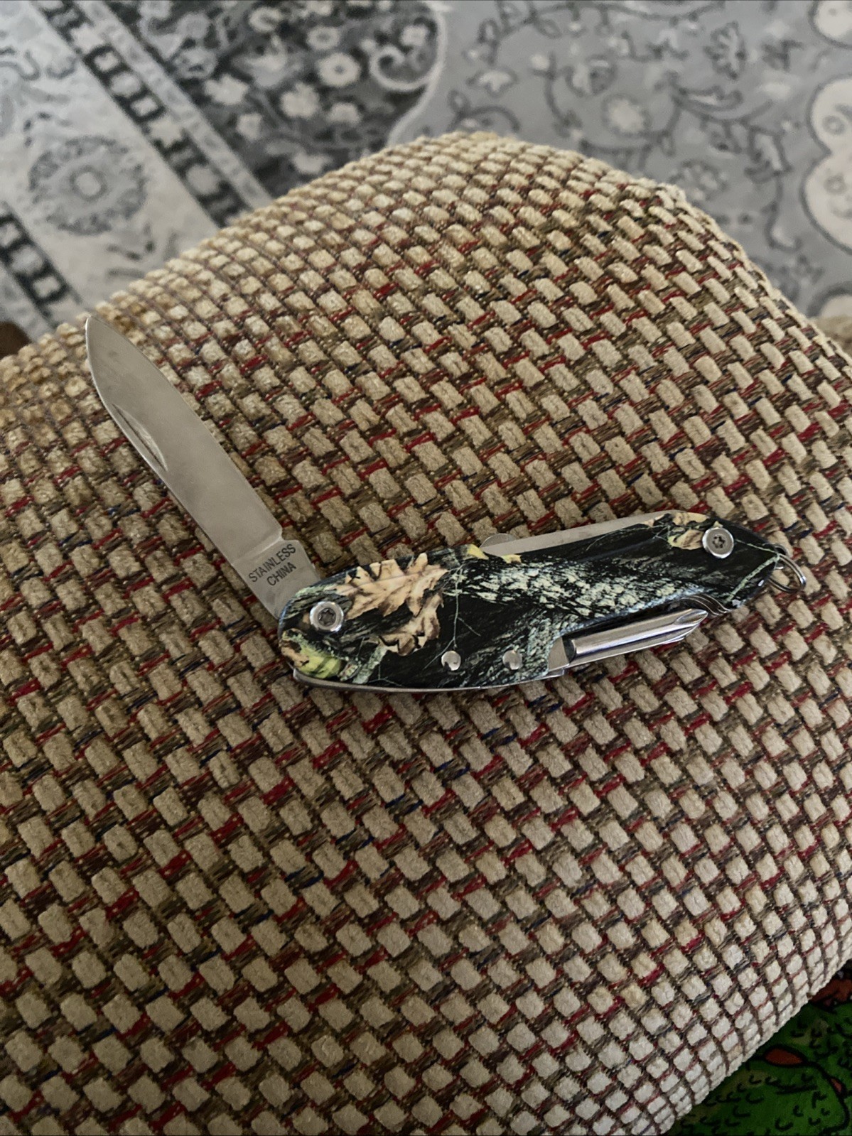 Camo Hunting Multi Tool Pocket Knife 10 In 1 Multi Tool