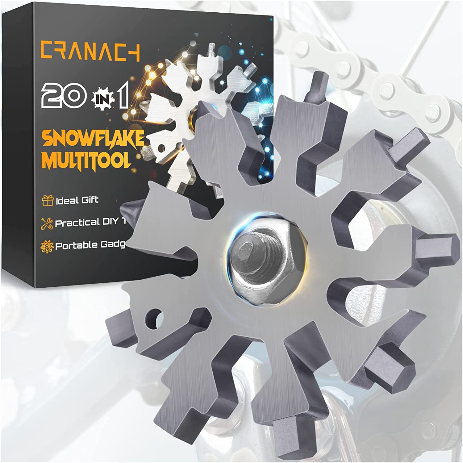 Snowflake Multitool Tools Gifts for Men – Christmas Stocking Stuffers for Men Ad