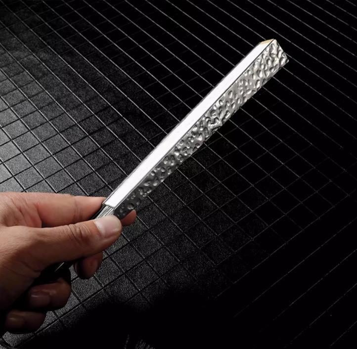 Titanium Alloy Folding Fan Chinese Style 9 Inch Men’s Kung Fu Tai Chi Fan