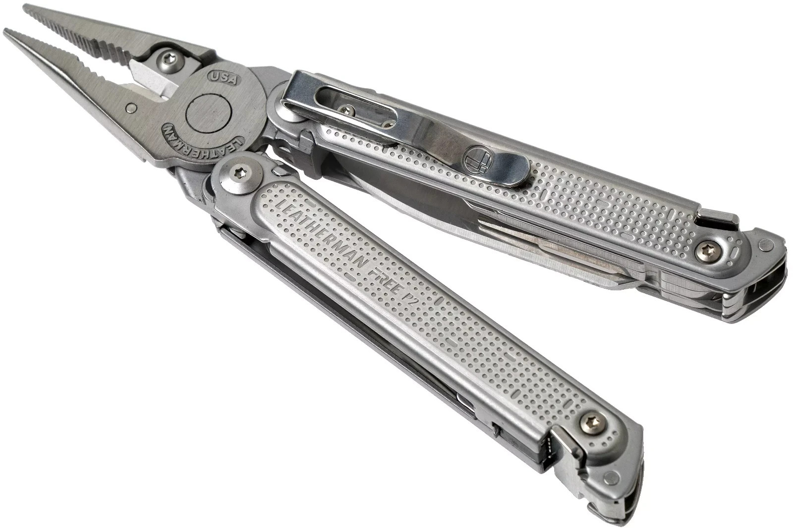 Discontinued Leatherman FREE P2 Stainless Multi-Tool w/ Sheath! NEW IN BOX!