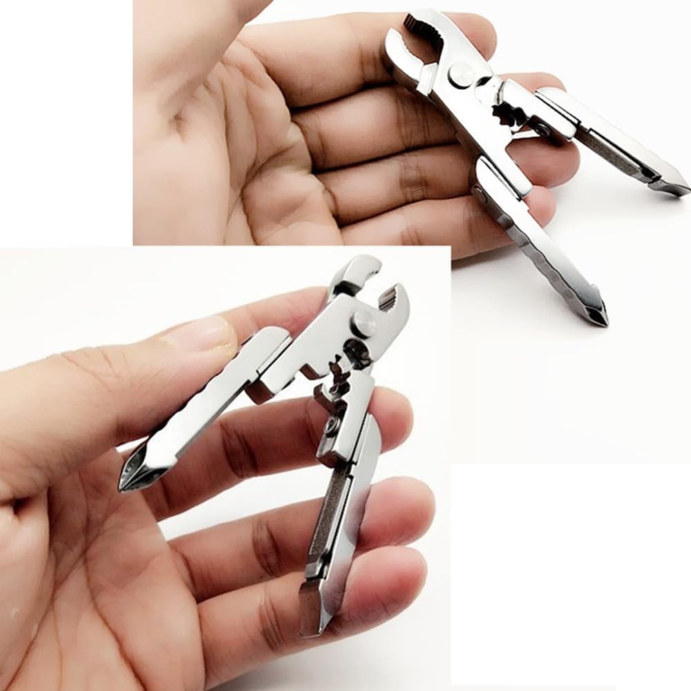 Stainless Steel Folding Maintenance Multifunctional plier,Portable Key Chain