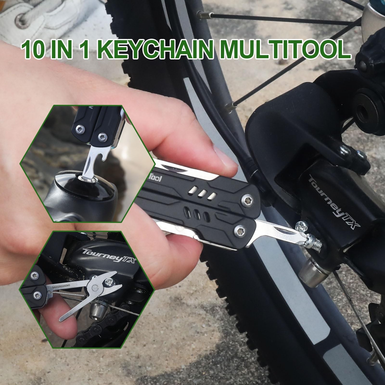 Keychain Multitool, Mini Sailor Scissors, 10 in 1 Mini Multitool with EDC Poc…