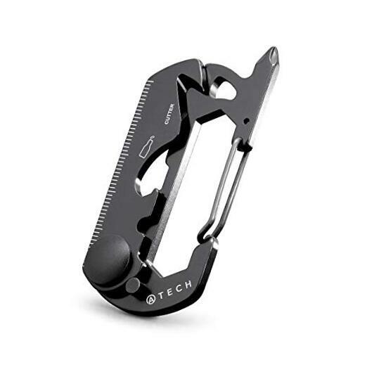 10-in-1 The Original Multifunction Tool Keychain EDC Carabiner, Bottle Opener