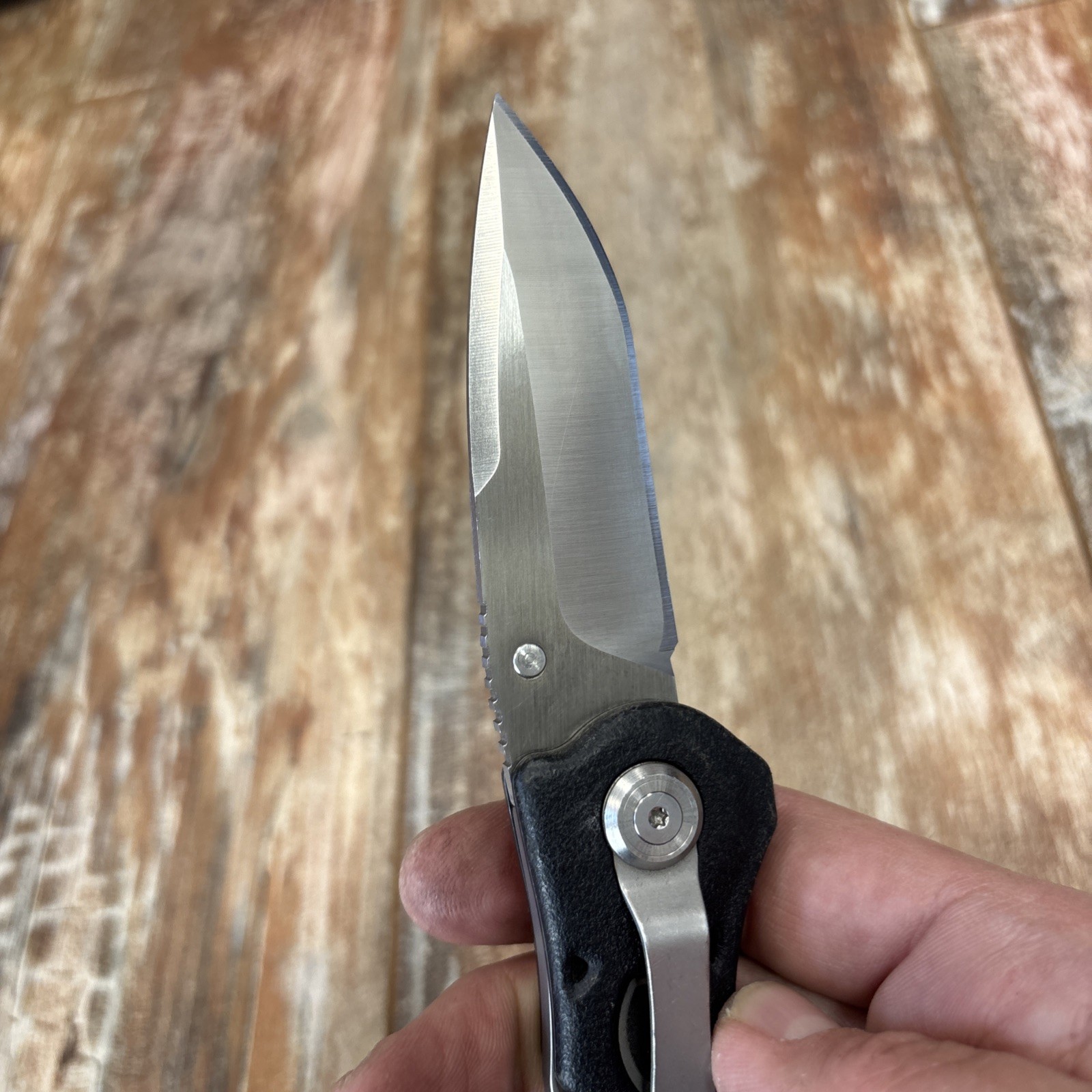 Rare! Leatherman K500X Knife-Multitool 154CM Folder Lockback Knife w/Carabiner