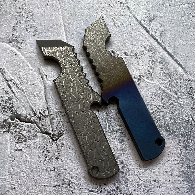 Hot Titanium Alloy Keychain Pry Bar Pendant Tool Crowbar Opener Outdoor Multi