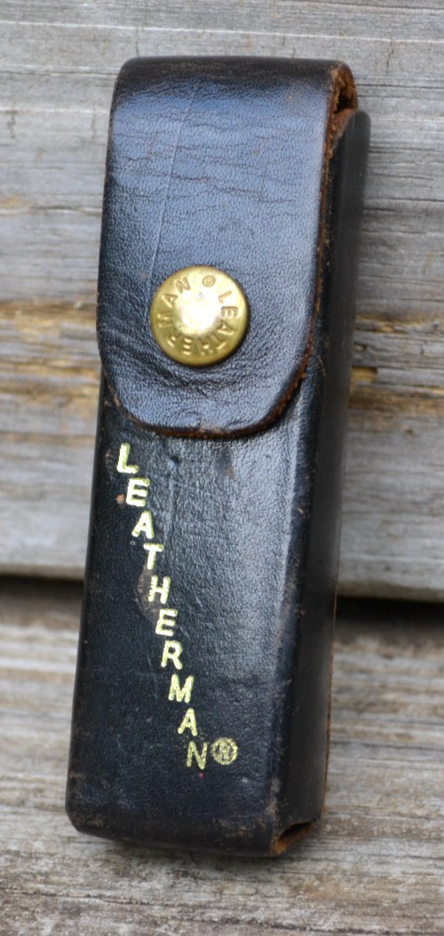 Vintage Leatherman Multi-Tool Dark Brown Leather Sheath/Case Only — Great
