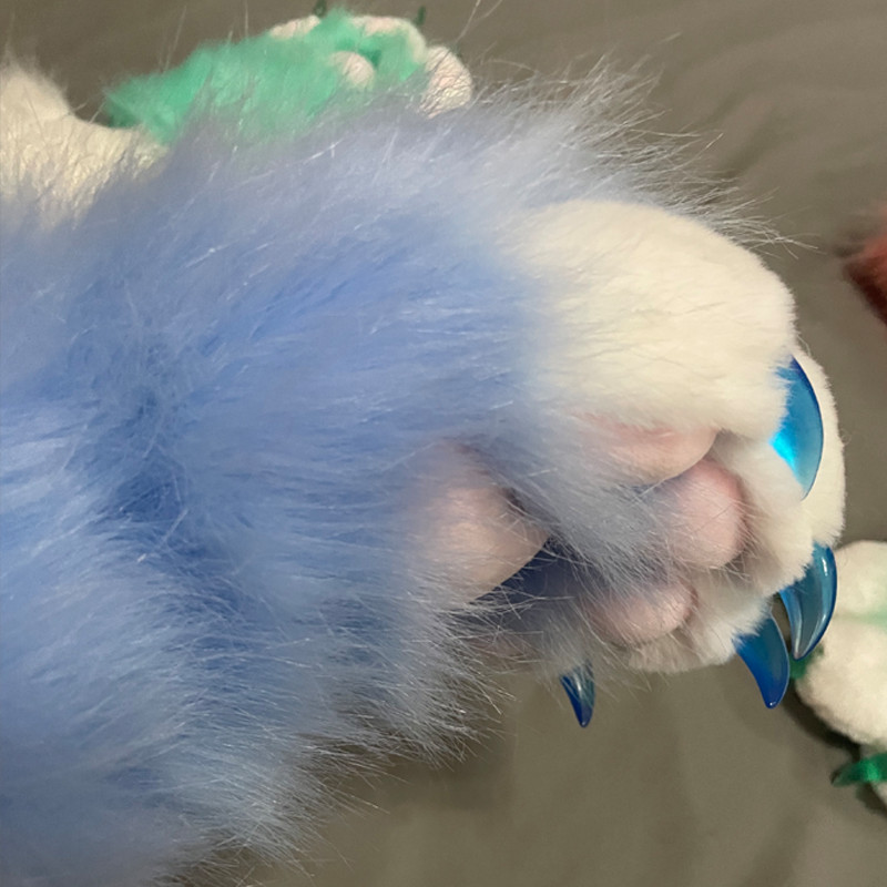 Furry Colorful Beast Claw Gloves Cat Mother Gloves Cat Claw Cute Plush