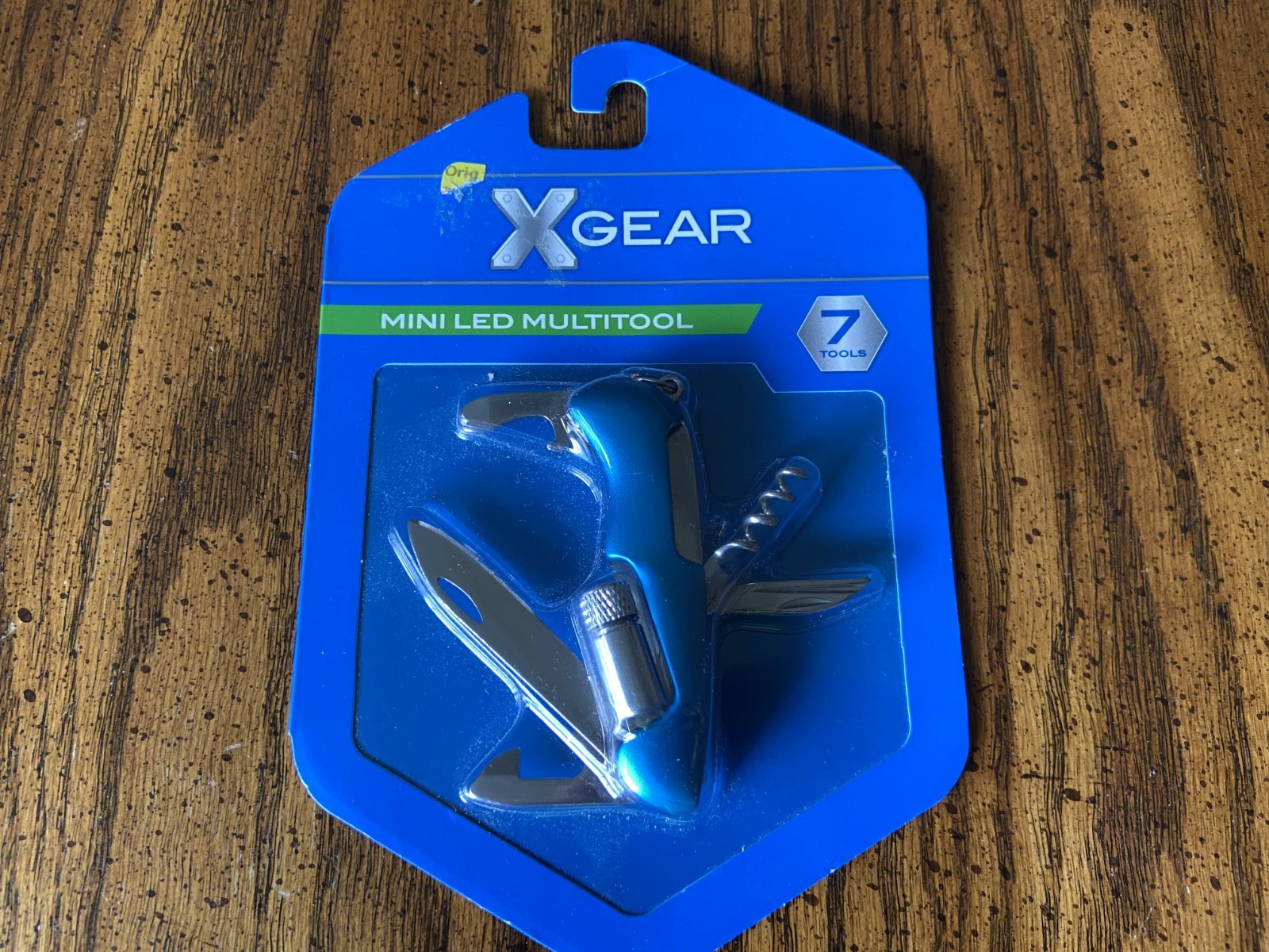 XGear 7 Mini LED MultiTool Blue NS Pocket Knife 41XG1218 Style NIB