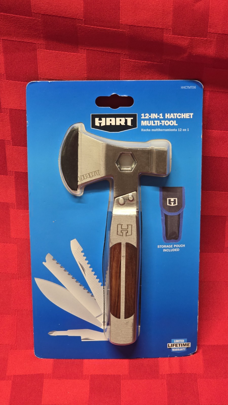 Hart 12-in-1 Heavy Duty Hatchet Multi-Tool 7″ Long + Storage Pouch
