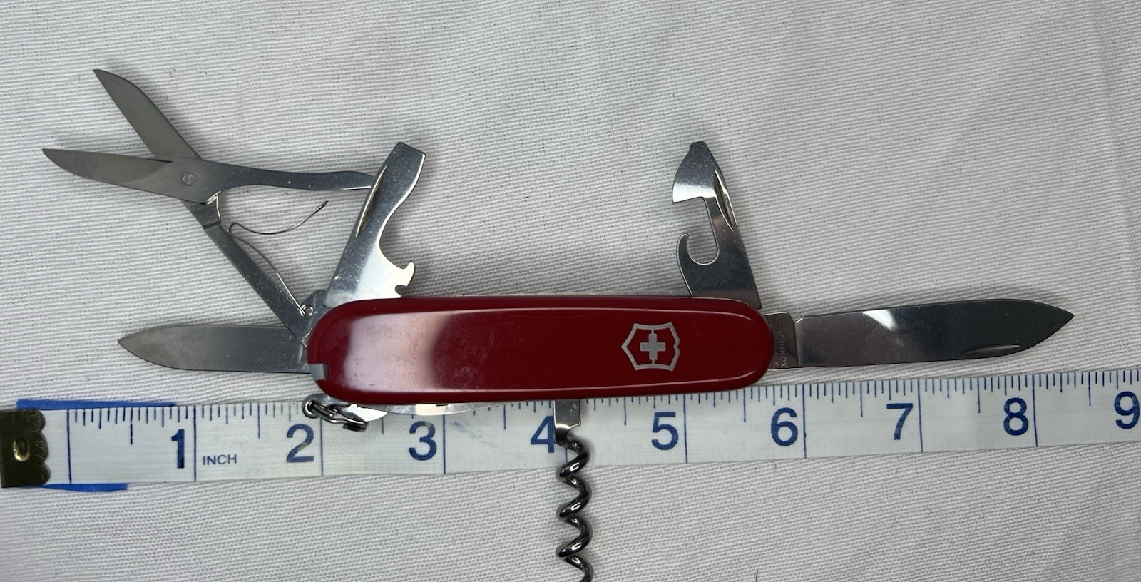 Victorinox Officer Suisse Multi-Tool Knife Red 8 Tools Stainless Steel
