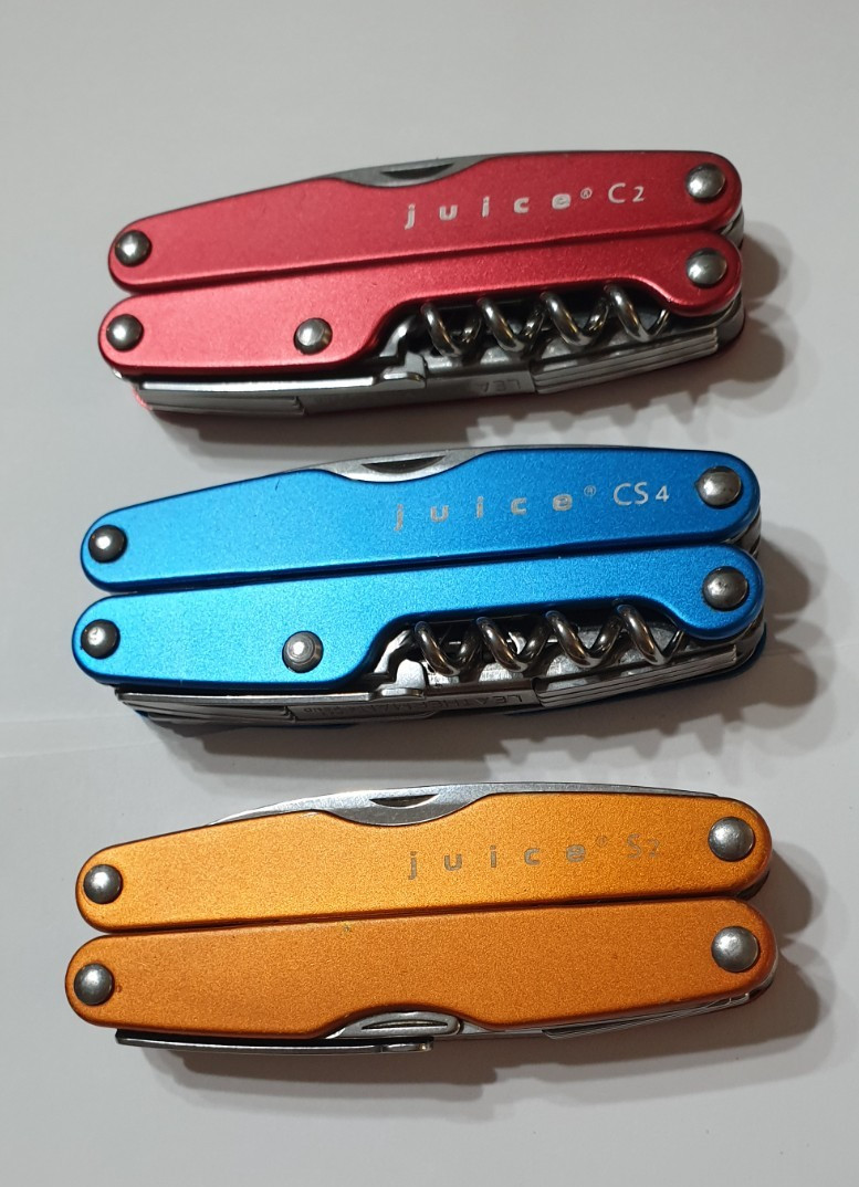 🔥 Leatherman Juice C2 S2 CS4 Set Blue Orange Red Retired MultiTool Collectable