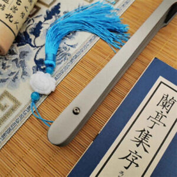 12” Titanium Alloy Folding Fan Martial Arts Portable Kung Fu Tai Ji