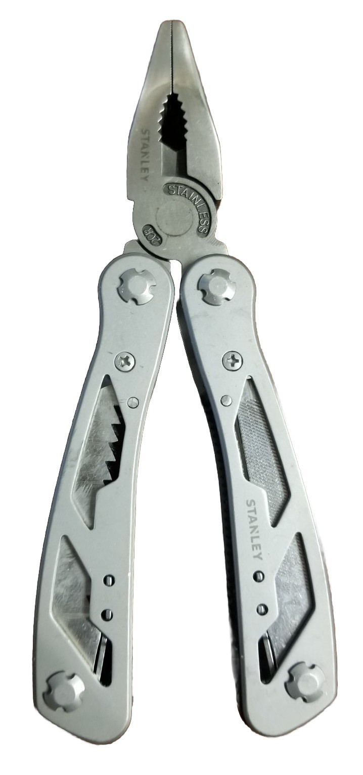 STANLEY 12-in-1 Multi-Tool with Belt Loop Pouch Stainless Steel