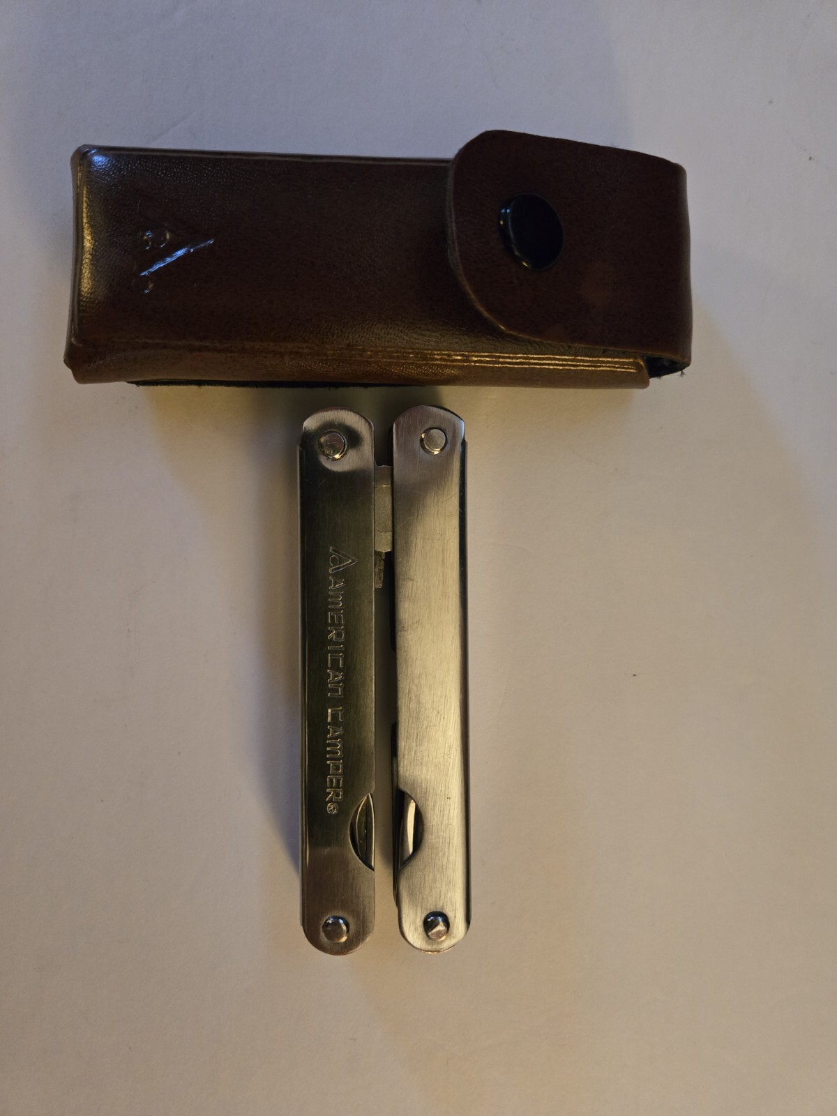 American Camper Multi-Tool with Brown Sheath