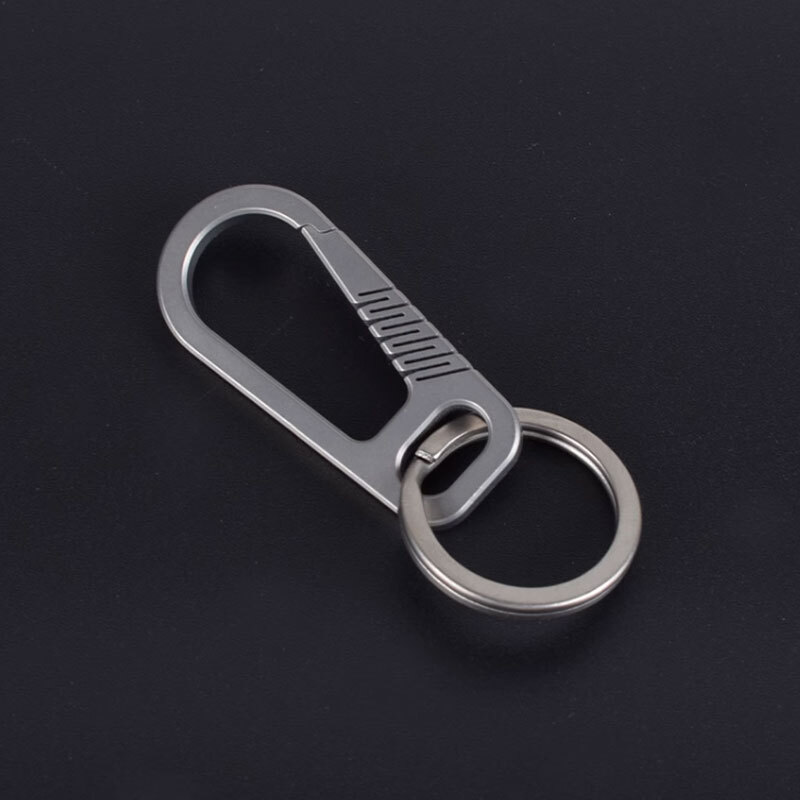 TC4 Titanium Alloy Keychain Backpack Hanging Buckle EDC Outdoor Key Carabiner