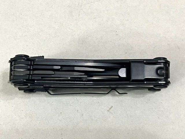 Flissa Multitool Plier Black FOLDING Pocket Tools WITH Sheath – Excellent