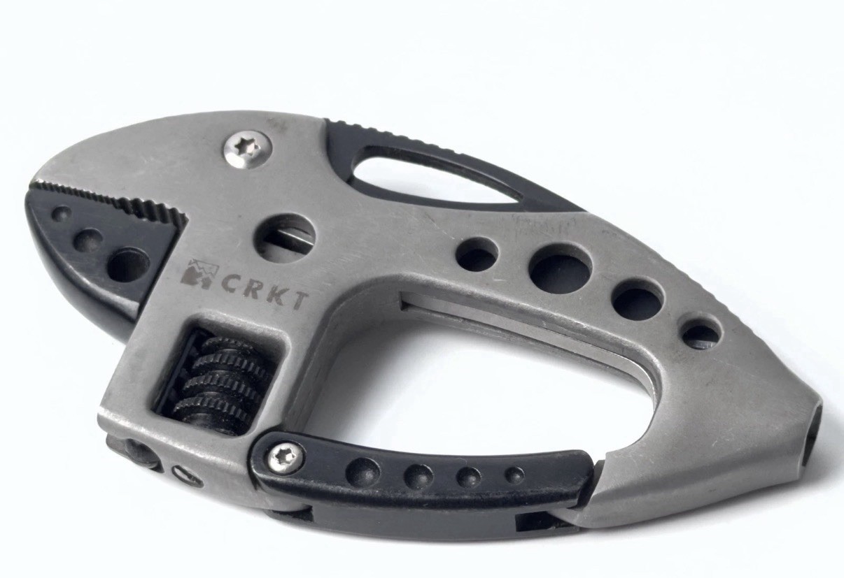 CRKT Guppie Multi-Tool Knife Adjustable Wrench Gray Black Stainless Steel