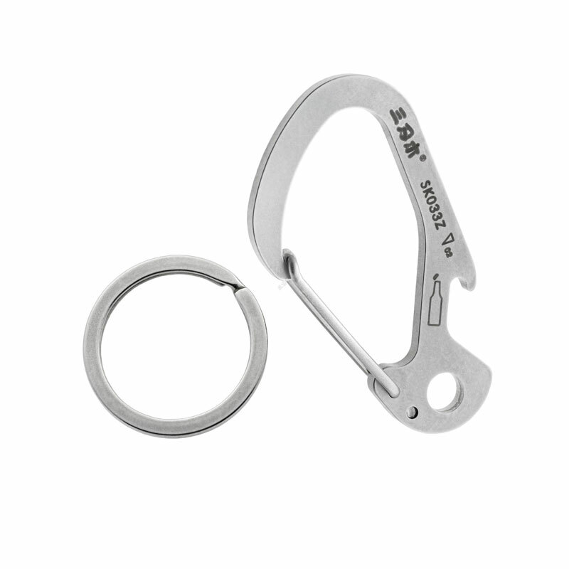 HotSanrenmu SK033Z Keychain Tool Bottle Opener Outdoor Hanging Buckle Key Ring