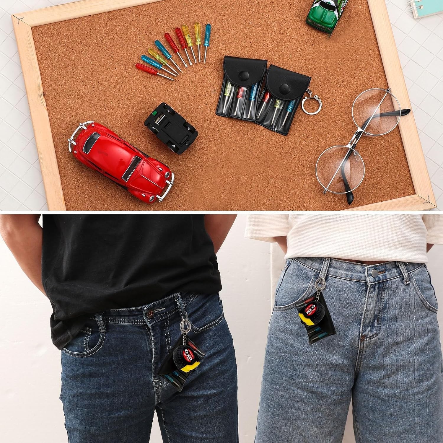 Mini Tape Measure Keychain Set – 60 Pcs
