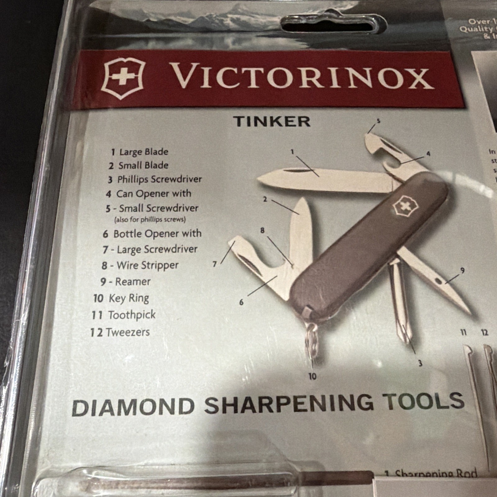 New Victorinox Swiss Army Tinker Knife & Sharpener Set