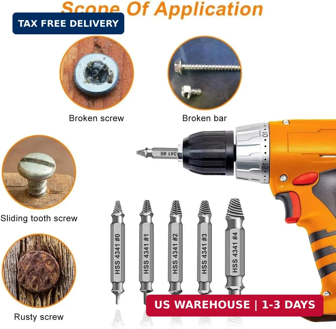 Gifts for Men,THOSAF Damaged Screw Extractor Set,Fathers Day Gifts for Dad from