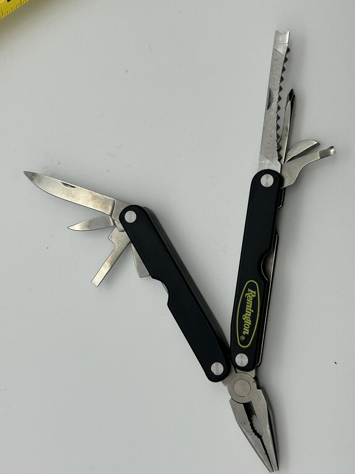 Remington foldable survival multi-tool knife China Stainless Fold To 4” Black