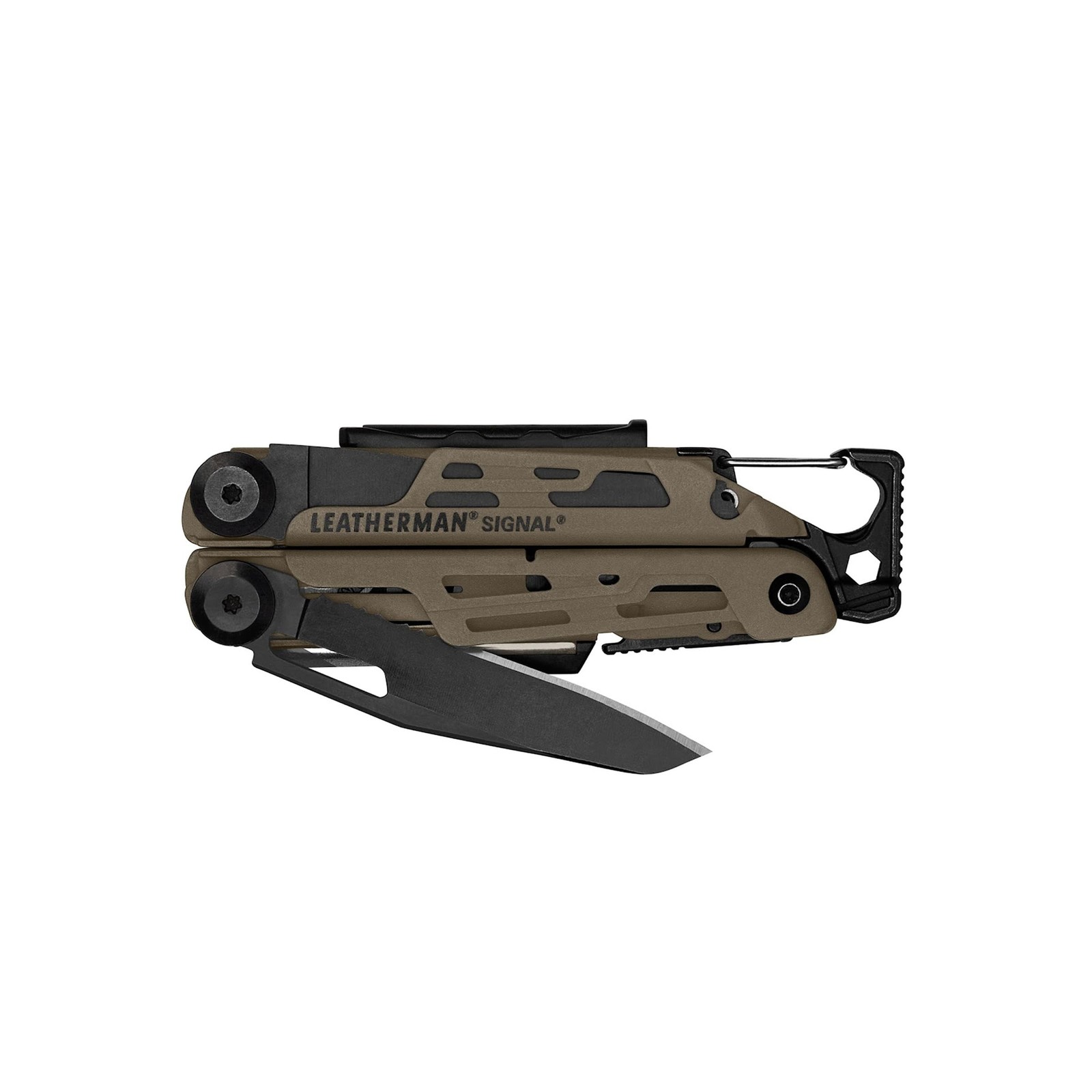 LEATHERMAN Signal 19-in-1 Outdoor Multitool Camping Survival EDC, Coyote Tan