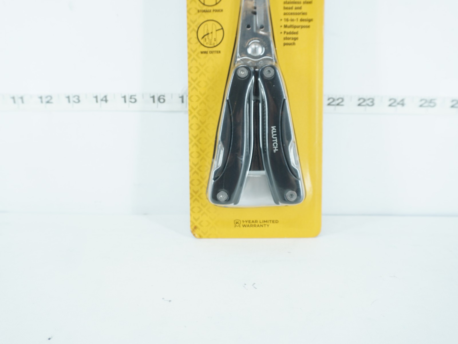 NEW – KLUTCH 16-IN1 MULTI-FUNCTION TOOL WITH CARRYING POUCH
