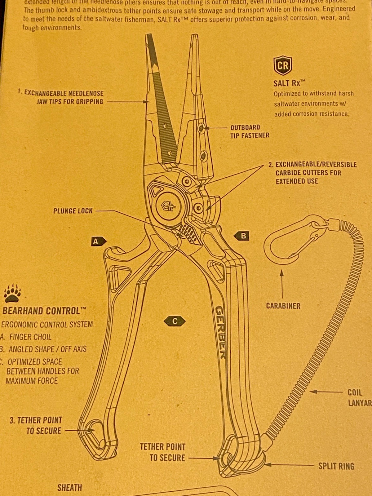 NEW GENUINE Gerber Magniplier Saltwater 8.4″ Needle Nose Multi Tool Pliers