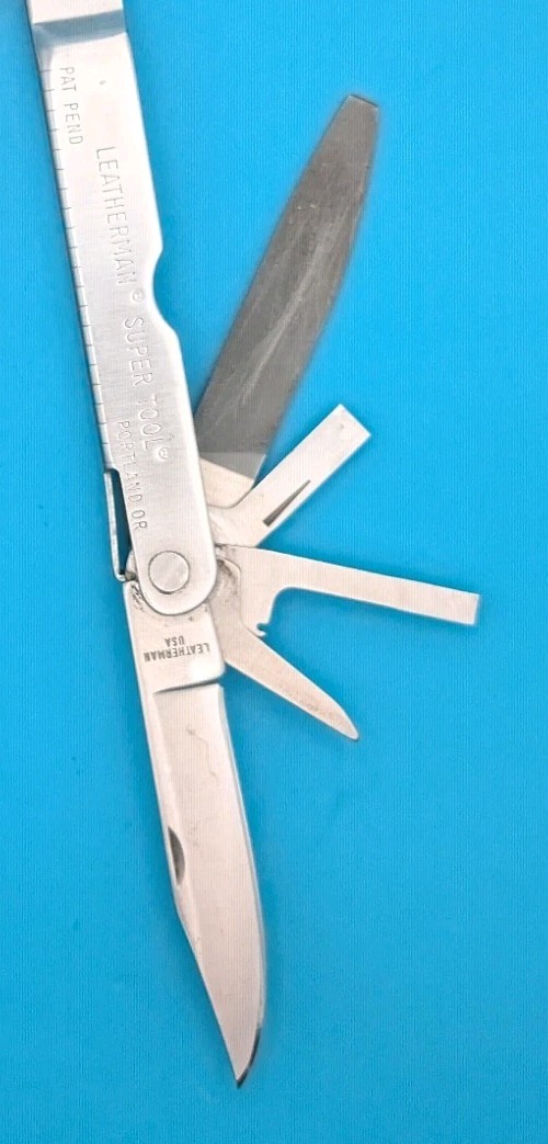 LEATHERMAN Super TOOL Multi Function Tool PLIERS, Stainless! 06/96 DATE