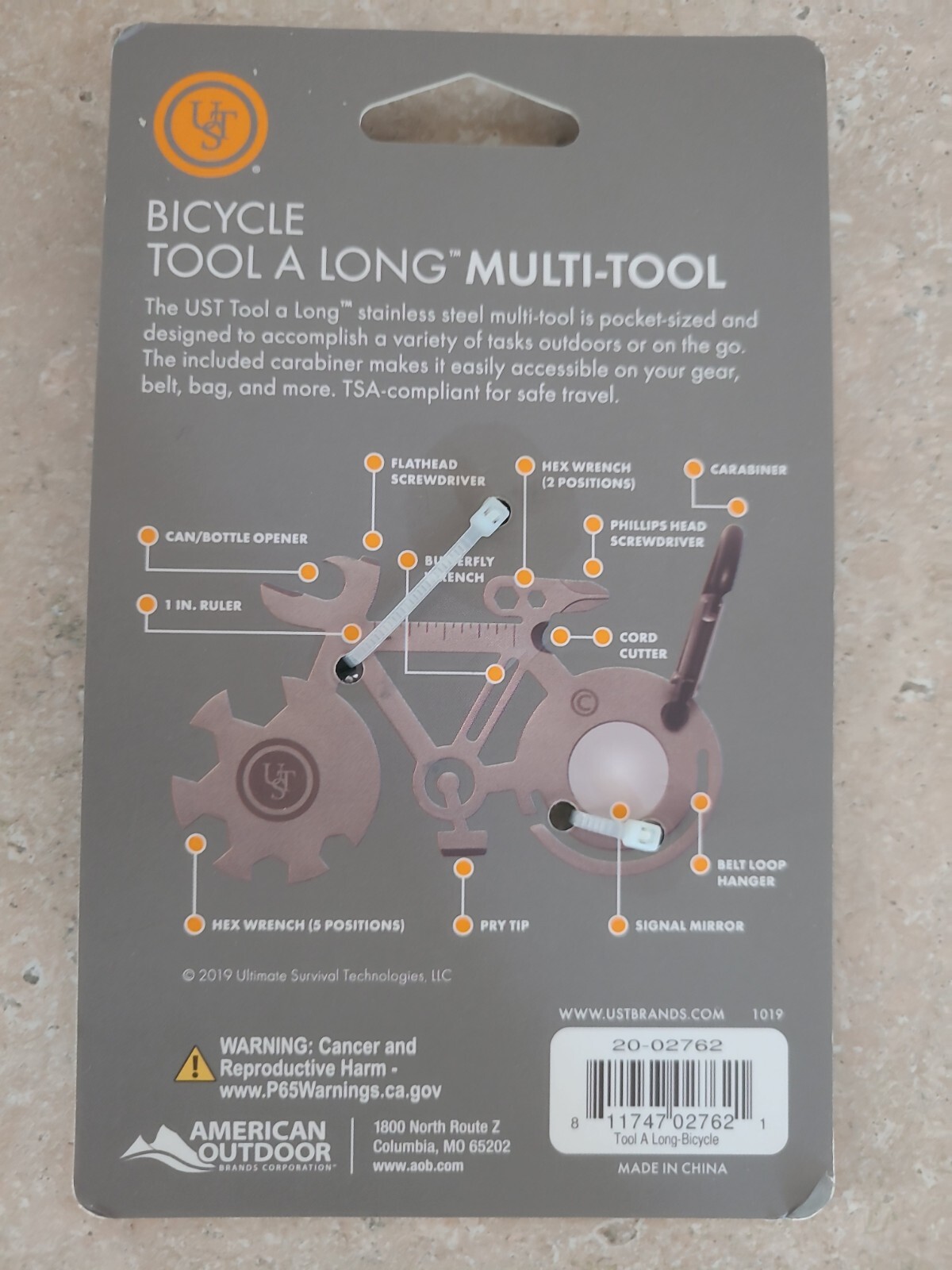 UST ‘Bicycle’ Tool a Long Multi Tool Pocket Outdoor Multi Task Tool
