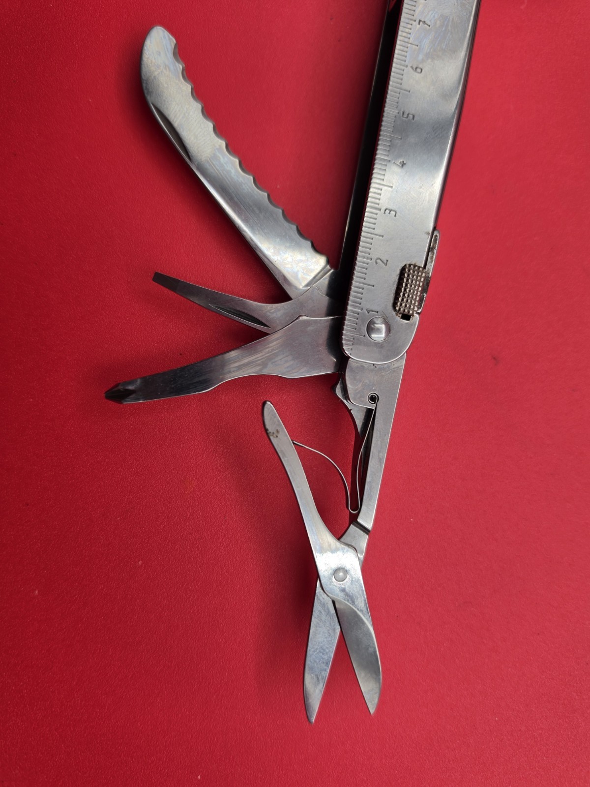 Vintage Victorinox Swiss tool Swiss Army Knife Multi Tool! WITH SHEATH!