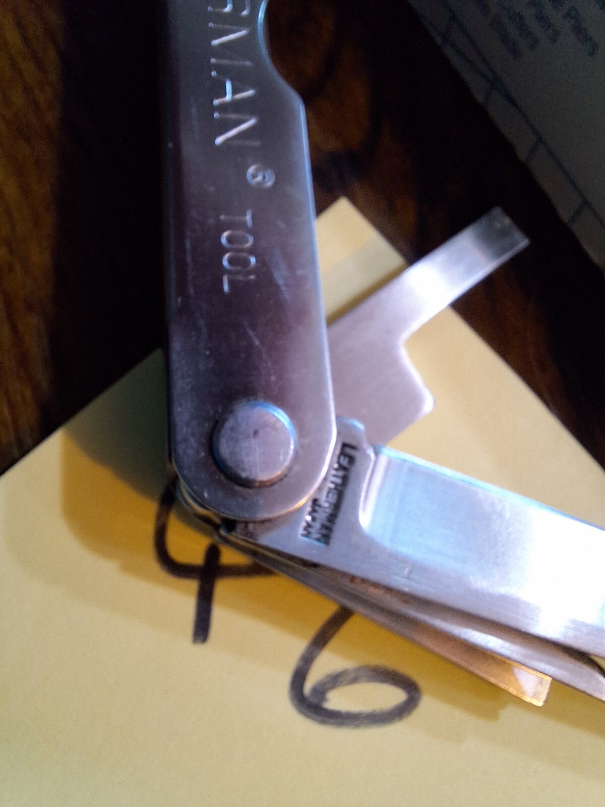1 RARE LEATHERMAN ORIGINAL PST Multi Tool Knife BIG LETTERS JAPAN Lot Q6